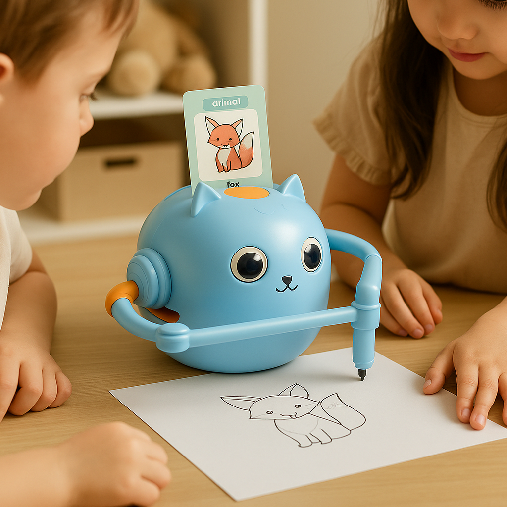 Doodly™ - Interaktywny Robot do rysowania i nauki angielskiego dla dzieci